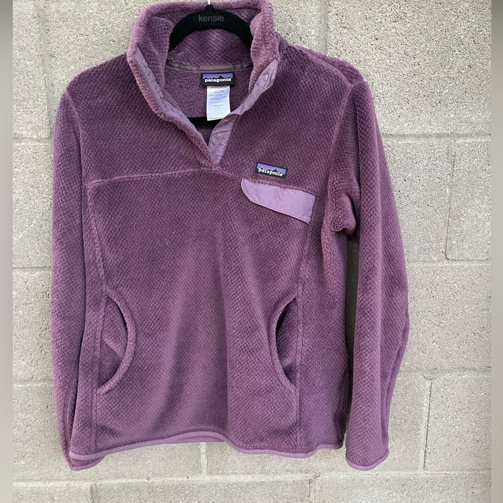 Patagonia Women's Re-Tool Snap- pullover Tyrian Purple X-Dye